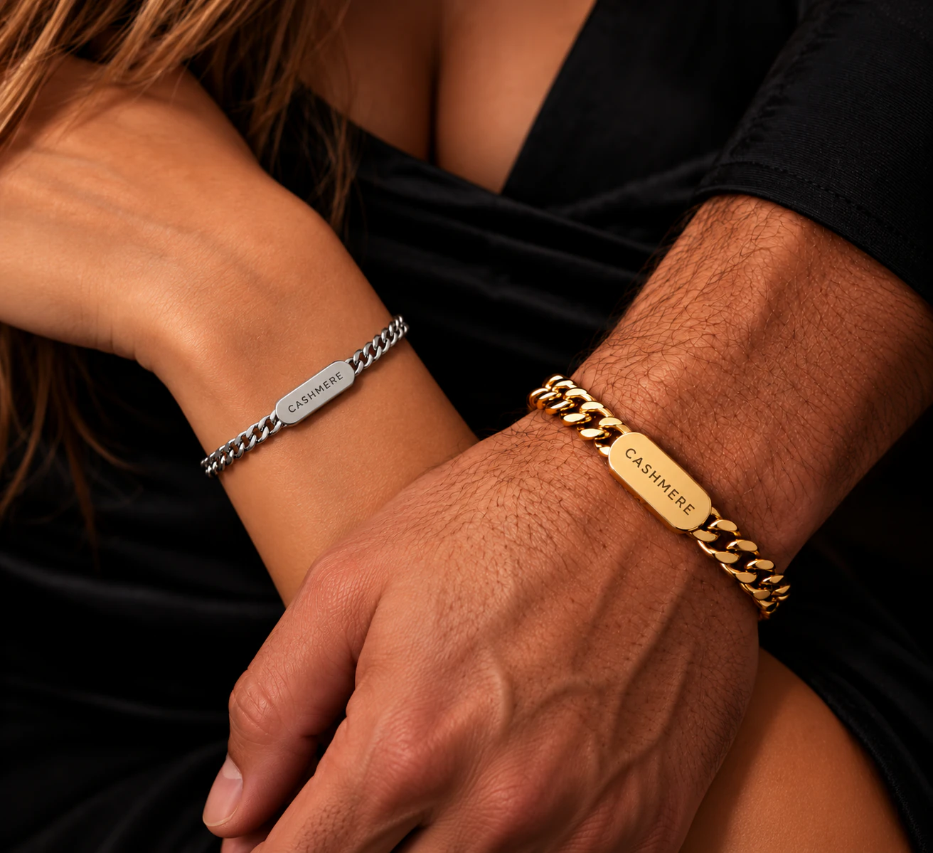 Cashmere Signature Bracelet in silver and gold